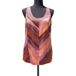OUTBACK RED Women's Chevron Striped Tank Top SIZE MEDIUM